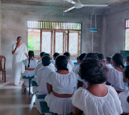 A drug prevention program for students of Homagama Mullegama Sri Sucharithodaya Dhamma School.
